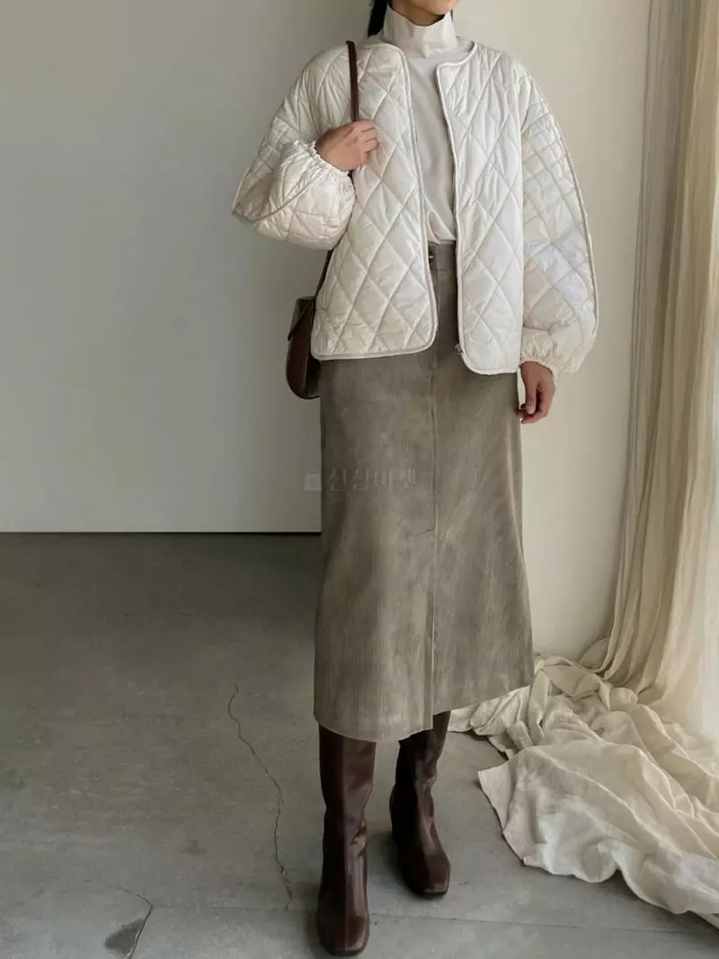 Baribari - Korean Women Fashion - #momslook - Slit Skirt - 11