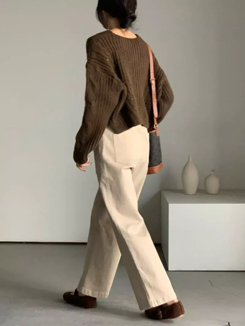 Baribari - Korean Women Fashion - #momslook - Uro Fleece Pants - 5