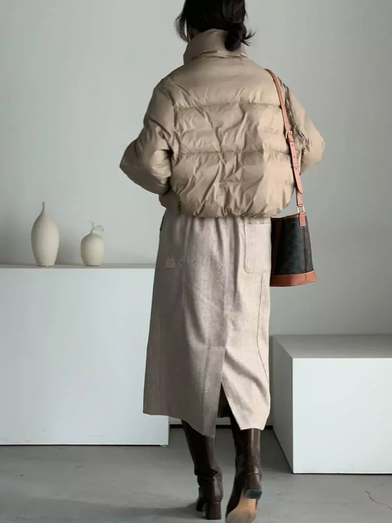 Baribari - Korean Women Fashion - #momslook - Herringbone Skirt - 8
