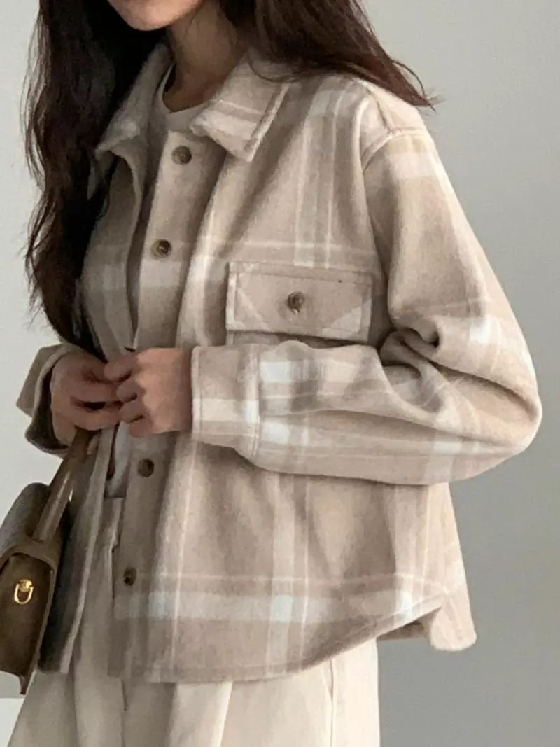 Baribari - Korean Women Fashion - #womensfashion - Check Shirt - 4