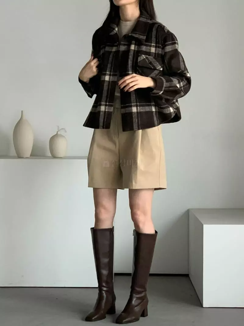 Baribari - Korean Women Fashion - #momslook - Check Shirt - 8