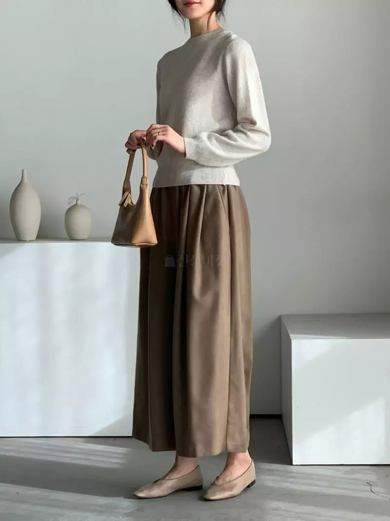 Baribari - Korean Women Fashion - #momslook - Wrinkle Pants