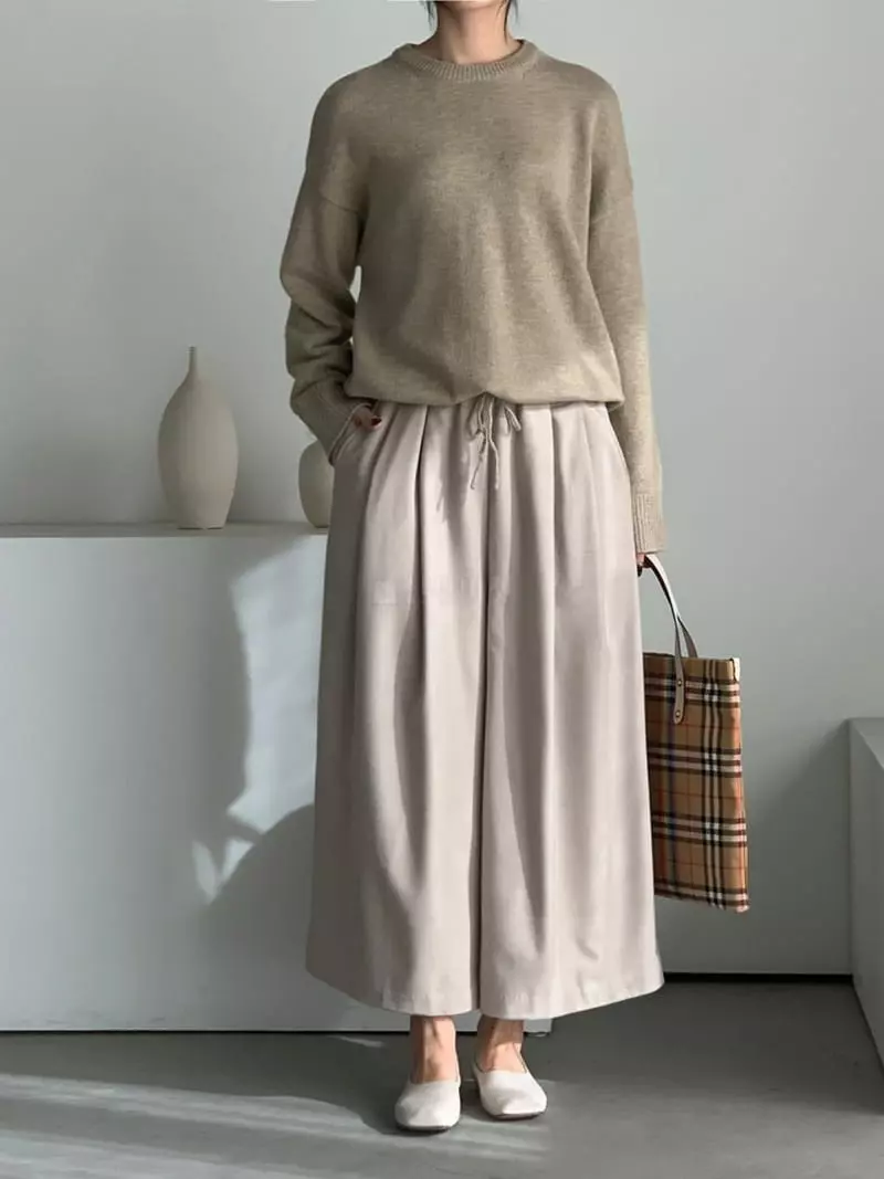 Baribari - Korean Women Fashion - #momslook - Wrinkle Pants - 7
