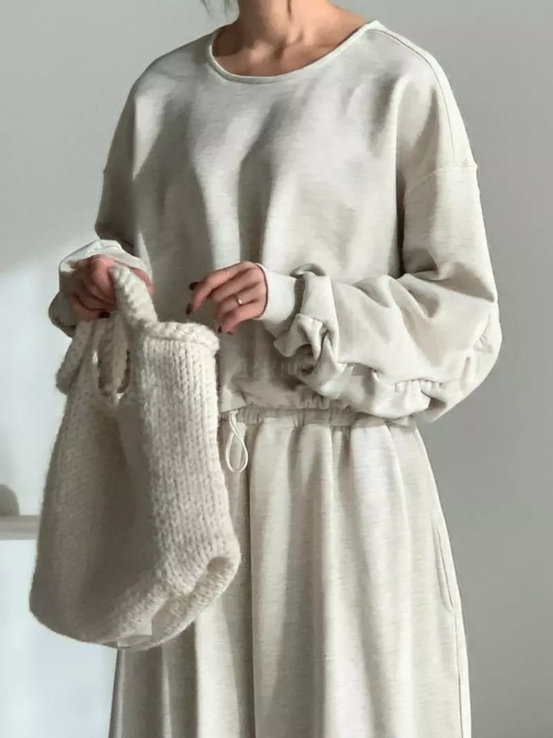 Baribari - Korean Women Fashion - #momslook - Shirring Sweatshirt - 12