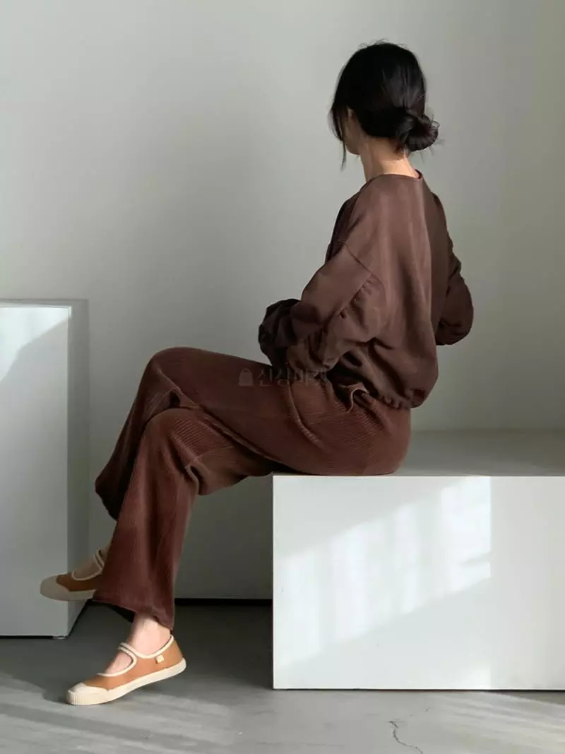 Baribari - Korean Women Fashion - #womensfashion - Shirring Sweatshirt - 4