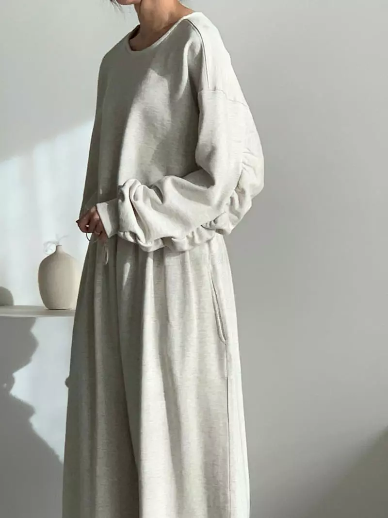 Baribari - Korean Women Fashion - #momslook - Shirring Sweatshirt - 8