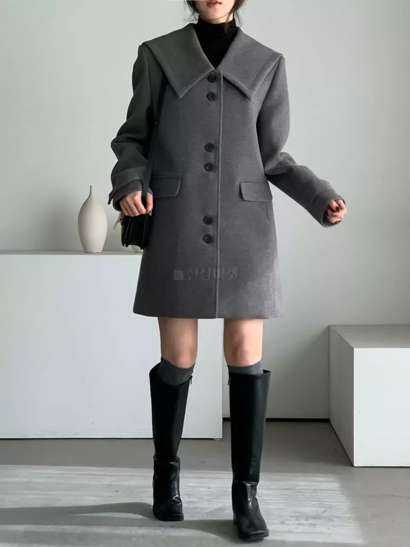 Baribari - Korean Women Fashion - #momslook - Sailor Coat