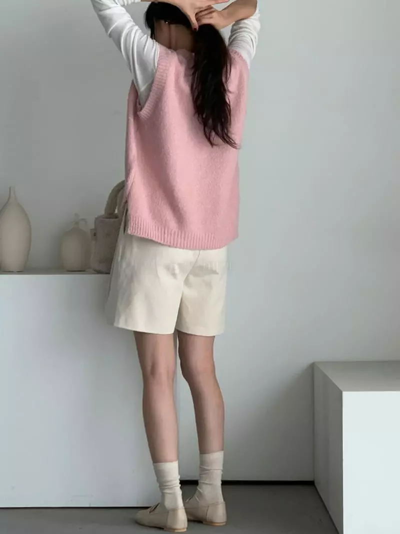 Baribari - Korean Women Fashion - #momslook - Bookle V Vest - 8