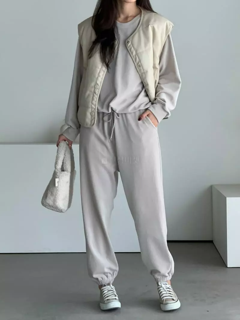 Baribari - Korean Women Fashion - #momslook - Veloure Pants - 9