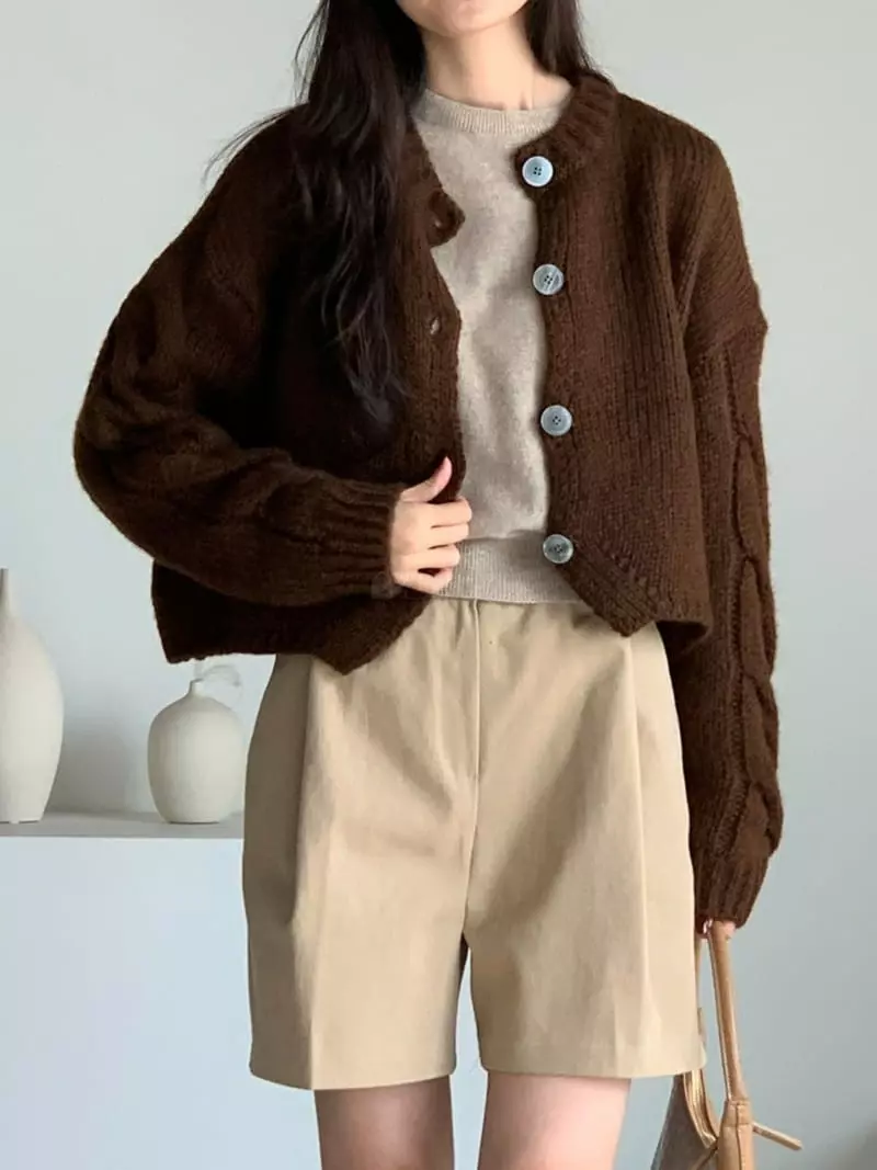 Baribari - Korean Women Fashion - #momslook - Molly Knit Cardigan - 2
