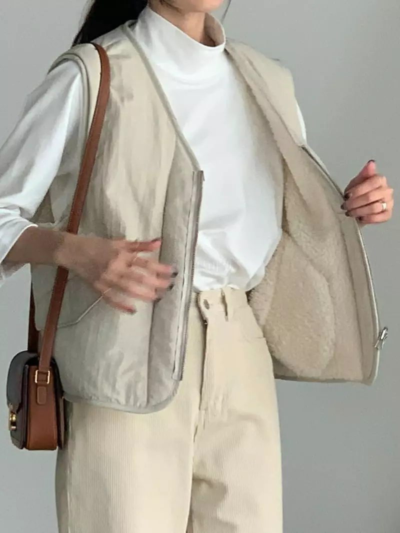 Baribari - Korean Women Fashion - #momslook - Reversible Vest - 4