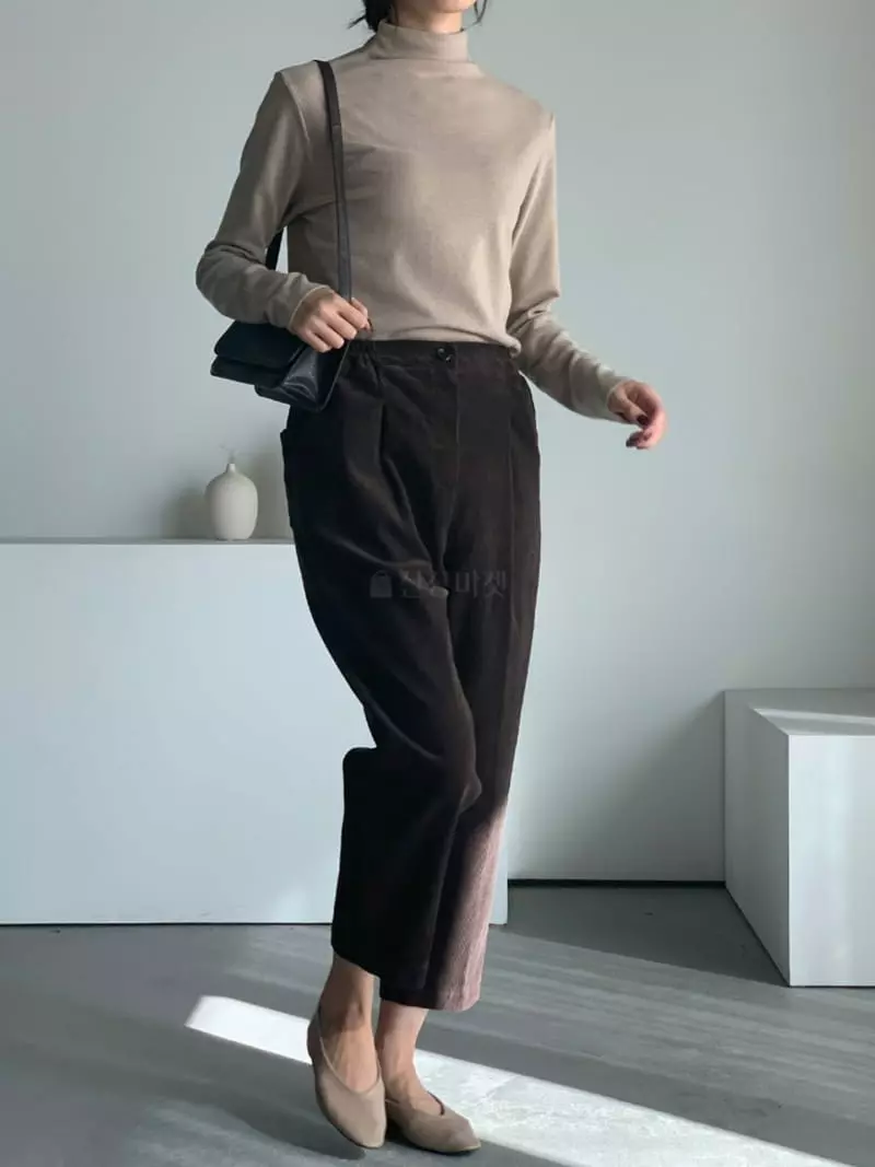 Baribari - Korean Women Fashion - #momslook - Rib Pocket Pants - 9