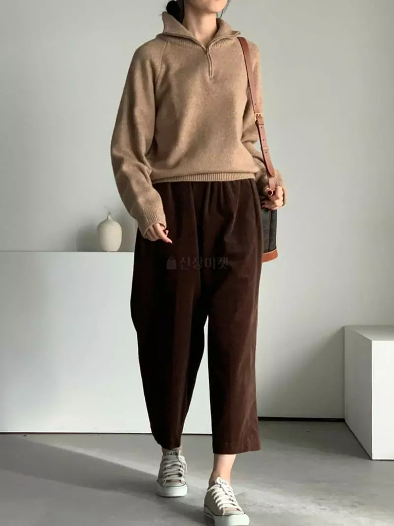 Baribari - Korean Women Fashion - #momslook - Rib Pants - 10