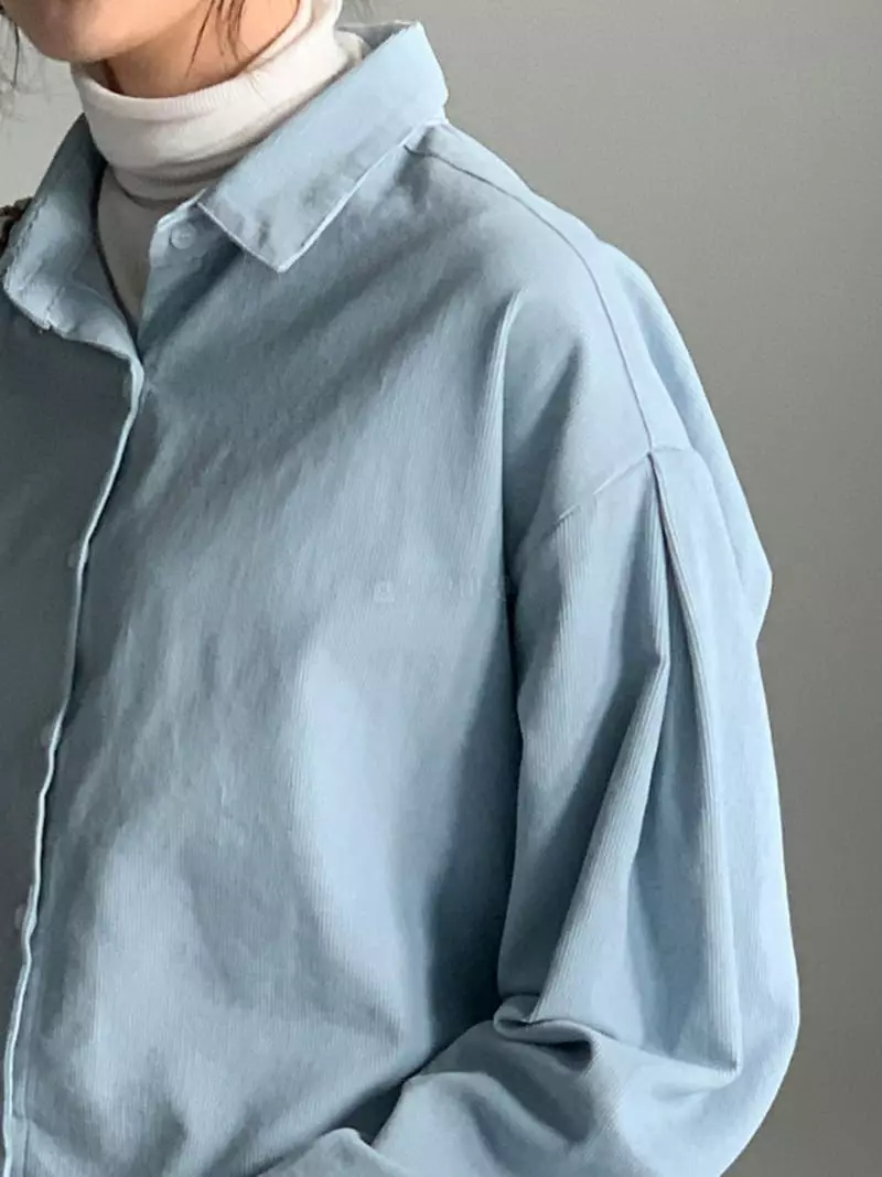Baribari - Korean Women Fashion - #momslook - Rib Crop SHIrt - 9