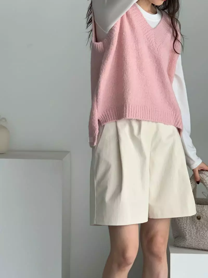Baribari - Korean Women Fashion - #pursuepretty - Peach Shorts - 6