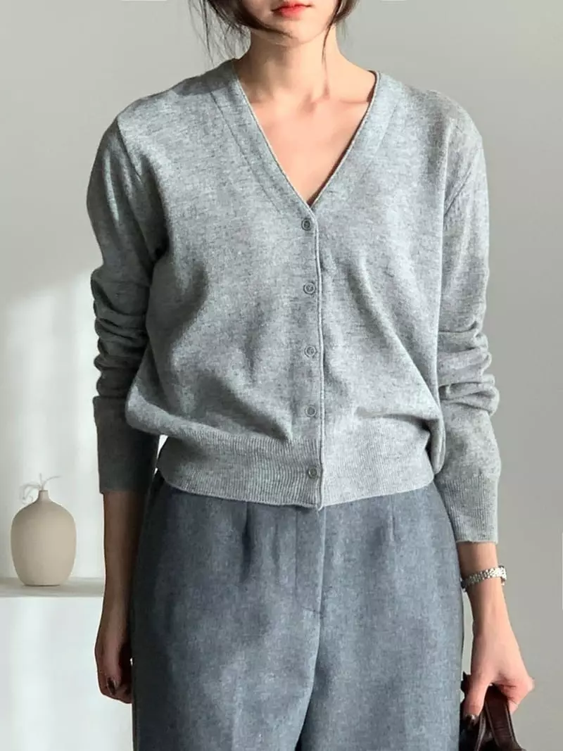 Baribari - Korean Women Fashion - #pursuepretty - Need Basic Cardigan - 6