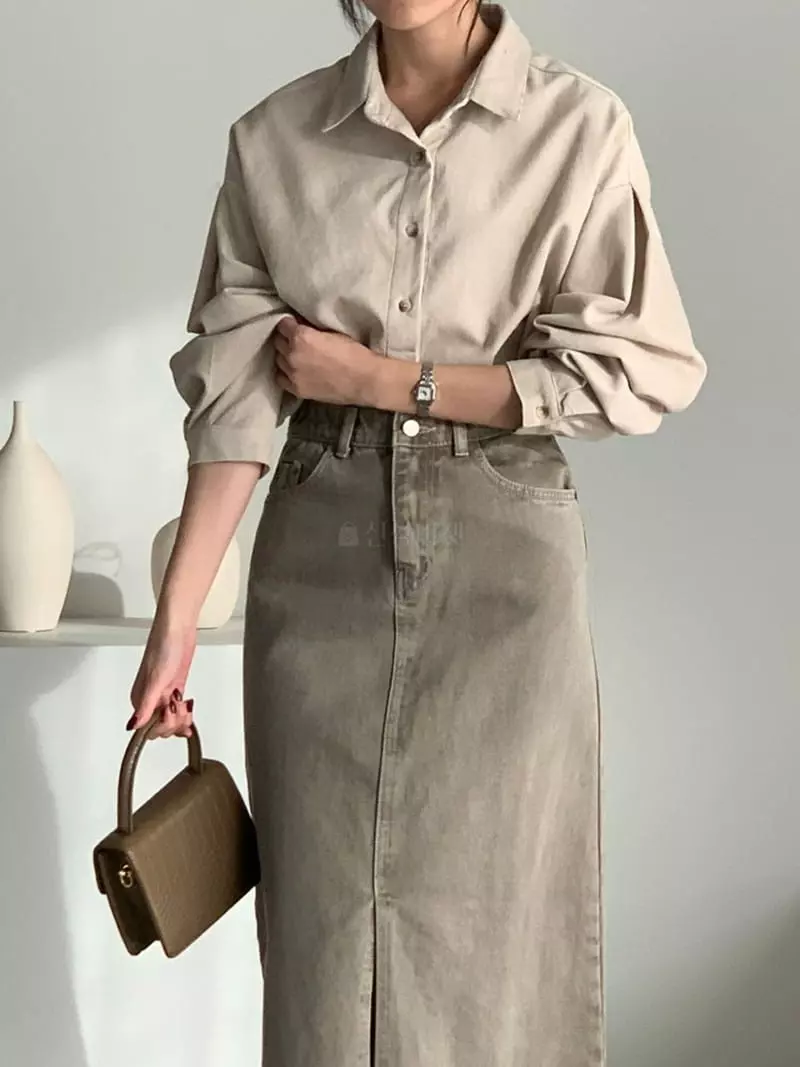 Baribari - Korean Women Fashion - #pursuepretty - Rib Crop SHIrt