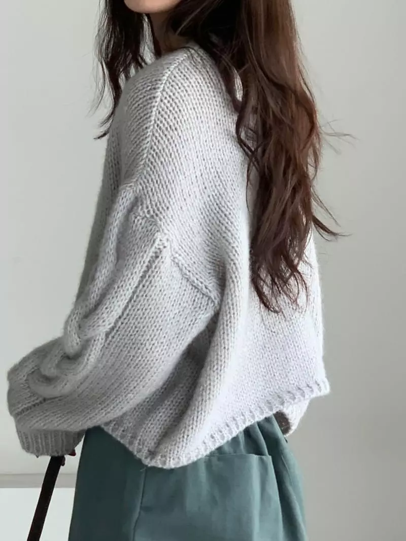 Baribari - Korean Women Fashion - #restrostyle - Molly Knit Cardigan - 11