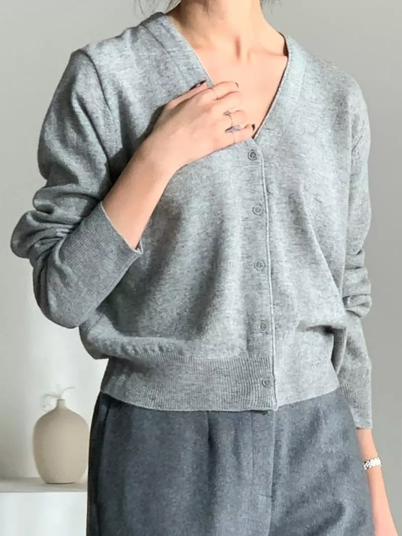 Baribari - Korean Women Fashion - #restrostyle - Need Basic Cardigan - 7