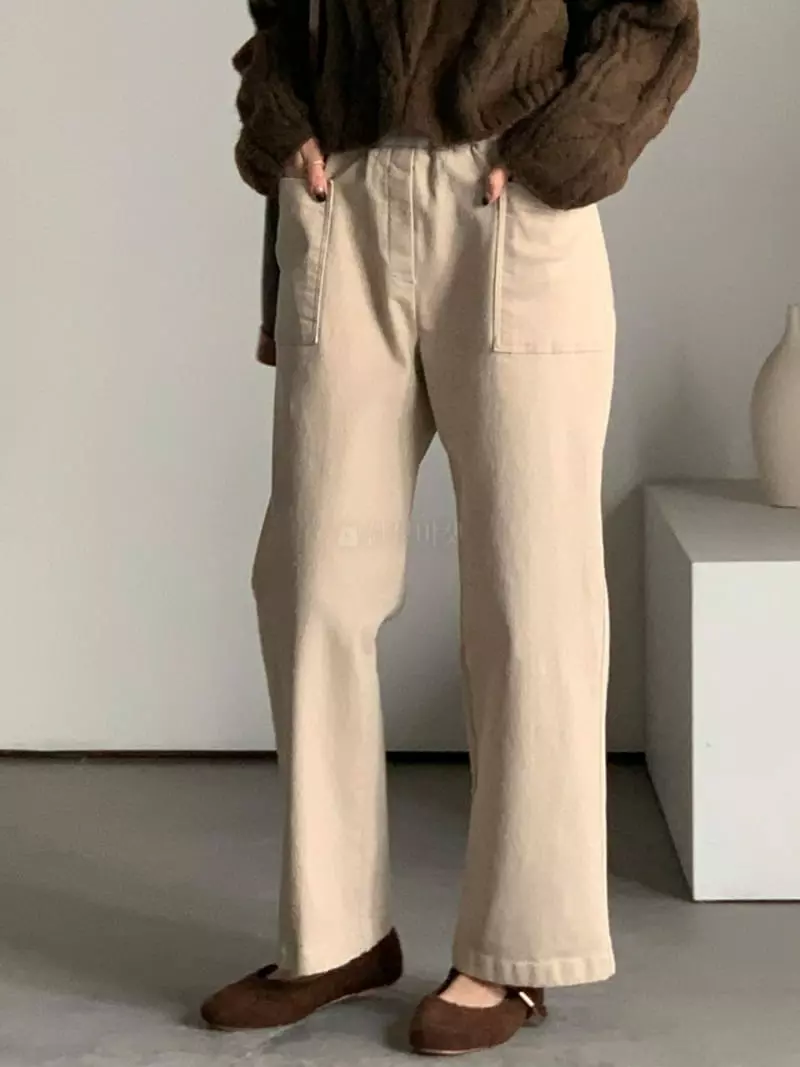 Baribari - Korean Women Fashion - #romanticstyle - Uro Fleece Pants