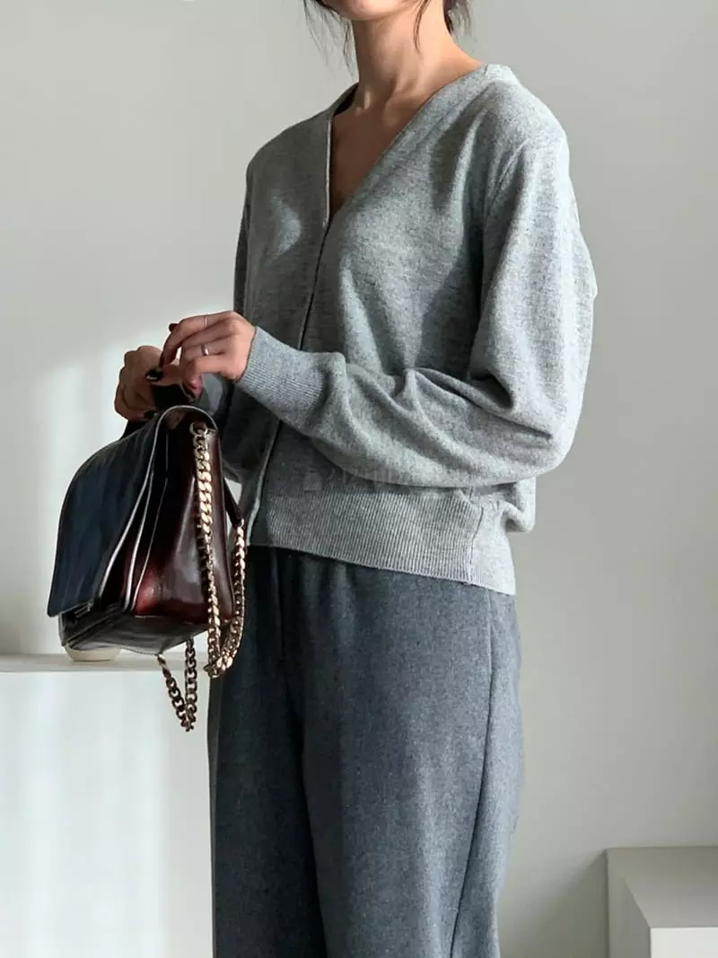 Baribari - Korean Women Fashion - #romanticstyle - Need Basic Cardigan - 8
