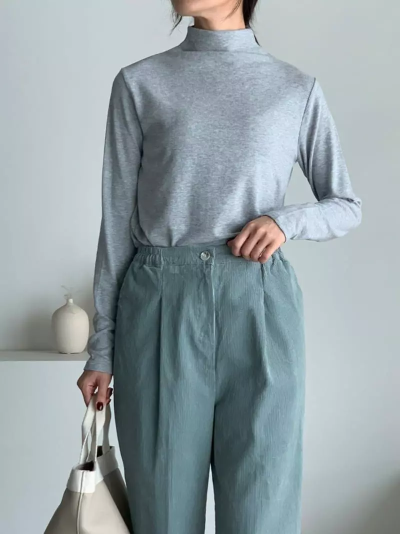 Baribari - Korean Women Fashion - #romanticstyle - Rib Pocket Pants - 5