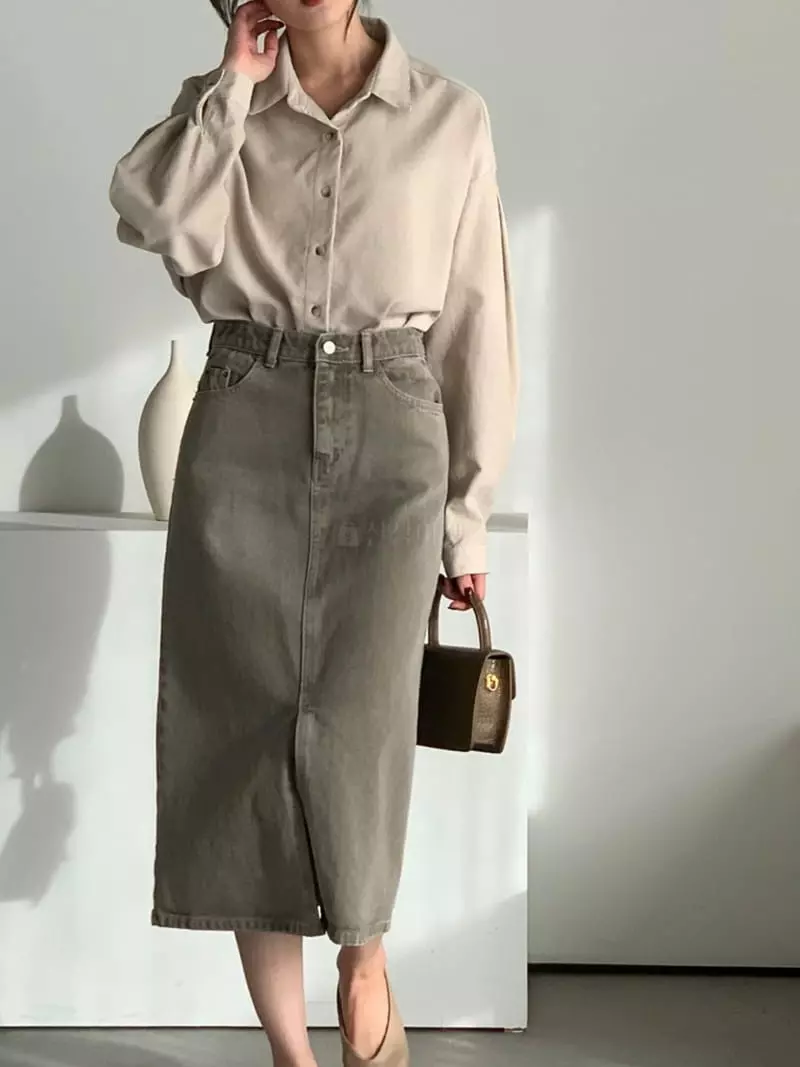 Baribari - Korean Women Fashion - #romanticstyle - Rib Crop SHIrt - 3
