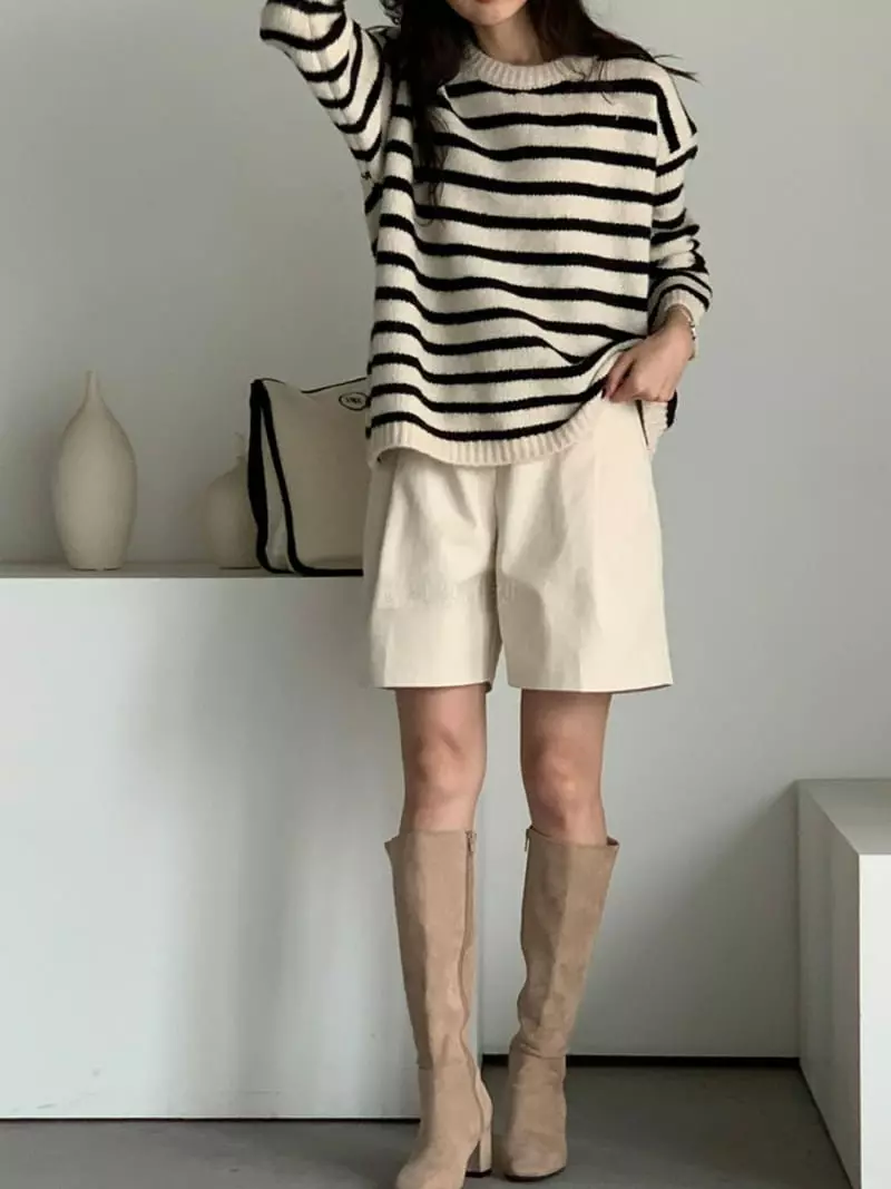 Baribari - Korean Women Fashion - #shopsmall - Peach Shorts - 9
