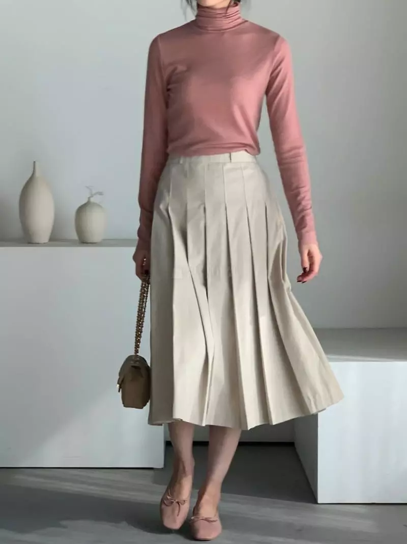 Baribari - Korean Women Fashion - #thatsdarling - Pleats Skirt - 9