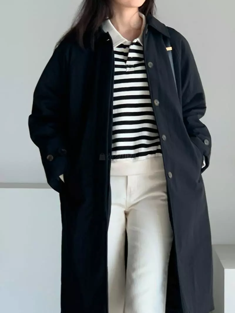 Baribari - Korean Women Fashion - #thatsdarling - Padding Trench - 8