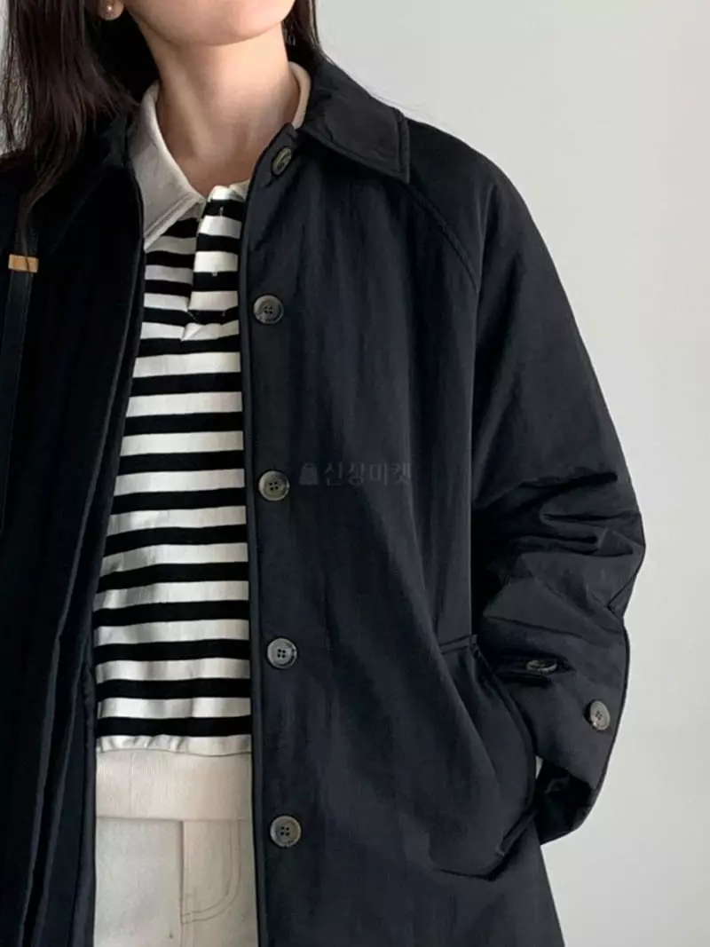 Baribari - Korean Women Fashion - #thelittlethings - Padding Trench - 9