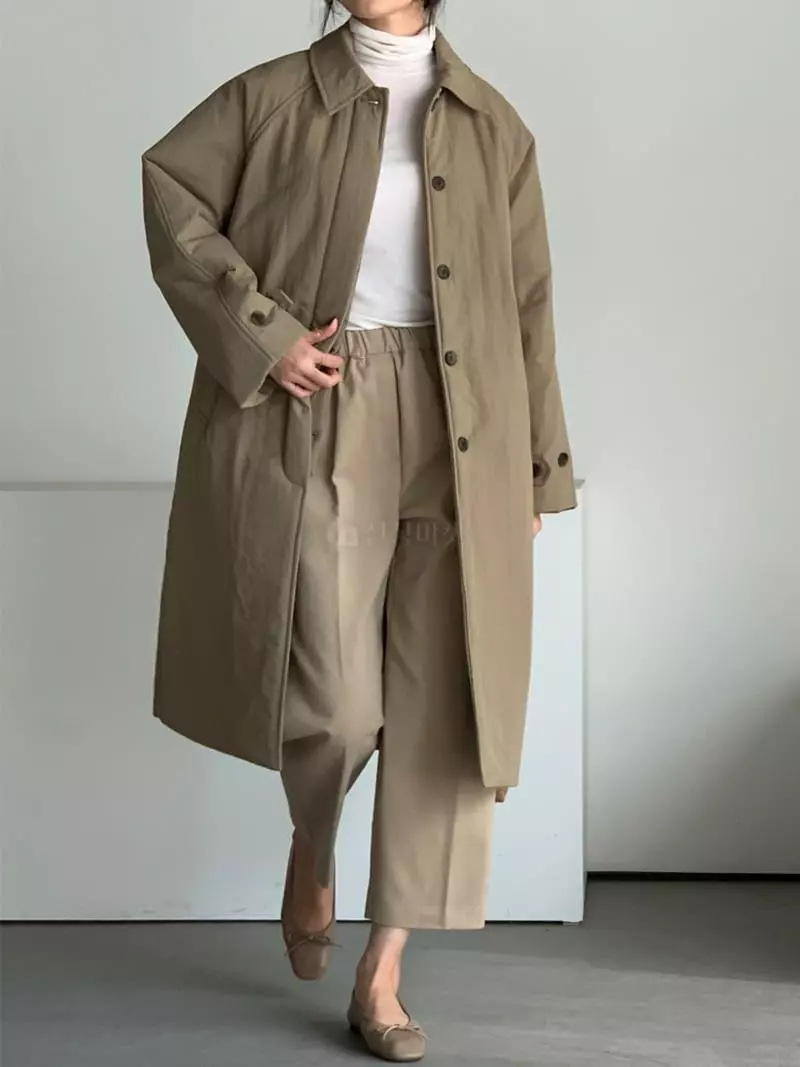 Baribari - Korean Women Fashion - #womensfashion - Padding Trench - 11