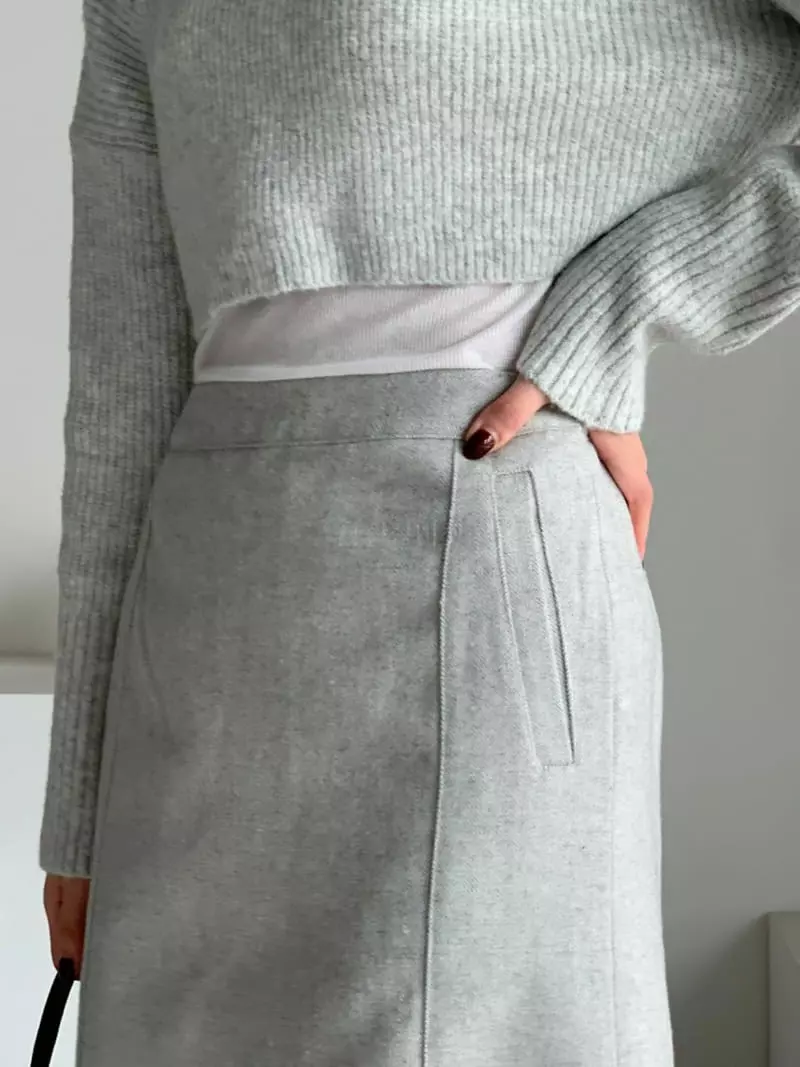 Baribari - Korean Women Fashion - #womensfashion - Herringbone Skirt - 5
