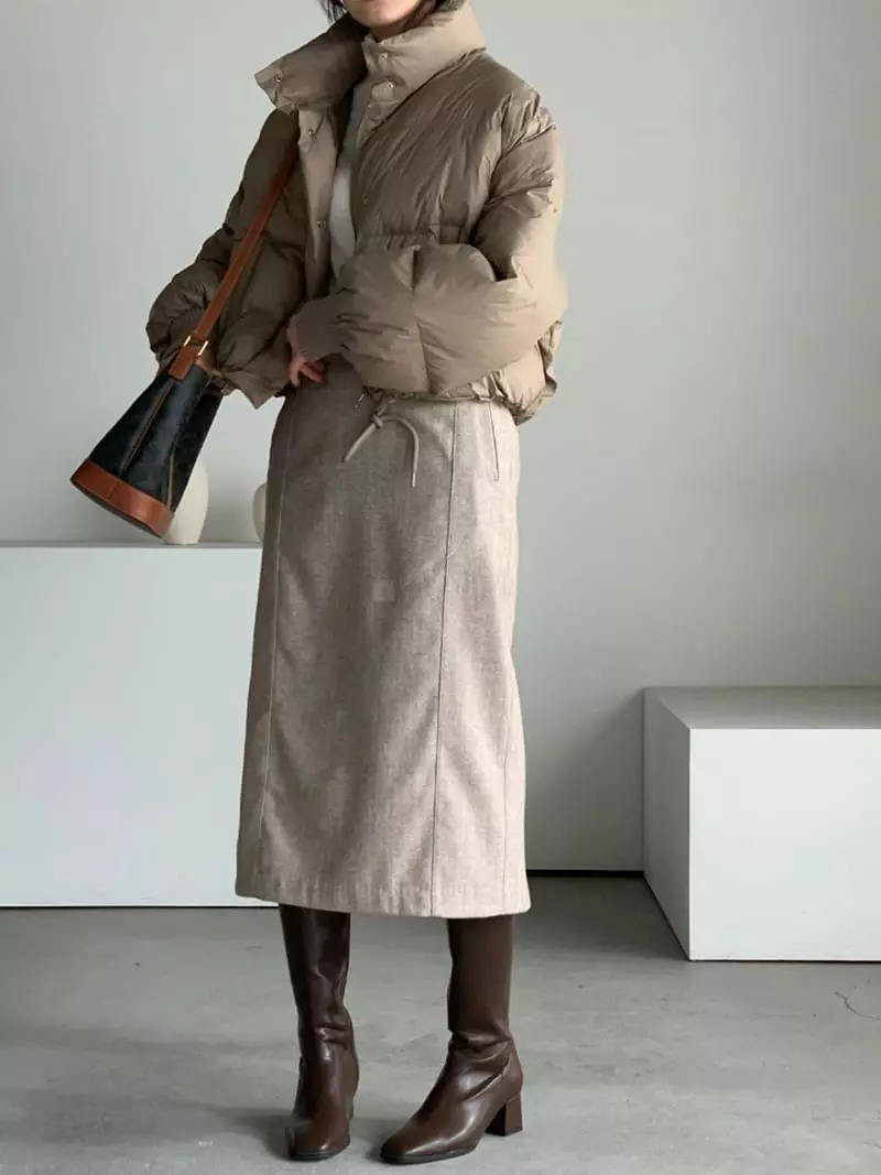 Baribari - Korean Women Fashion - #womensfashion - Herringbone Skirt - 7