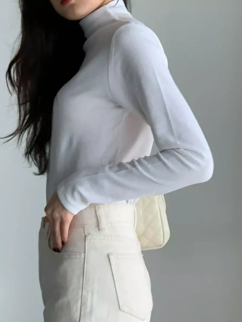 Baribari - Korean Women Fashion - #womensfashion - Trutleneck Tee - 12
