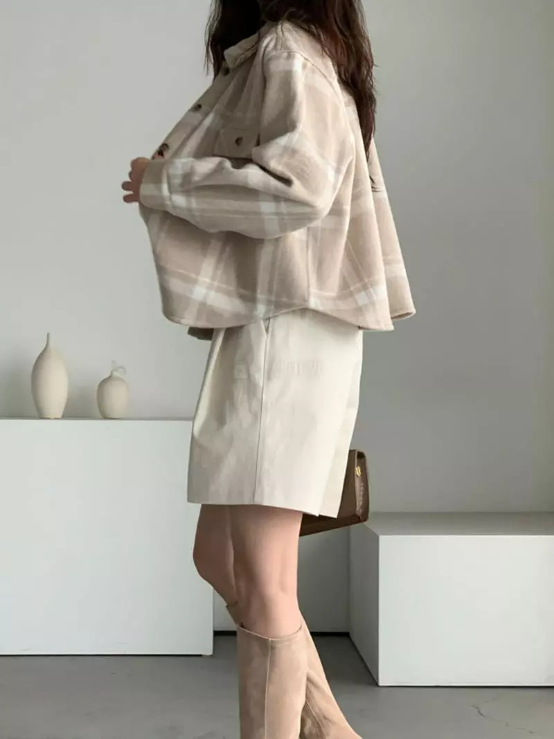 Baribari - Korean Women Fashion - #womensfashion - Check Shirt