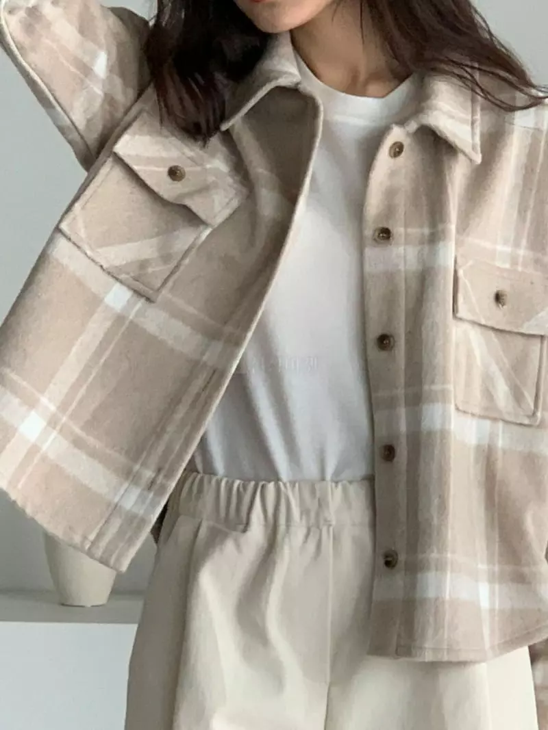Baribari - Korean Women Fashion - #womensfashion - Check Shirt - 3