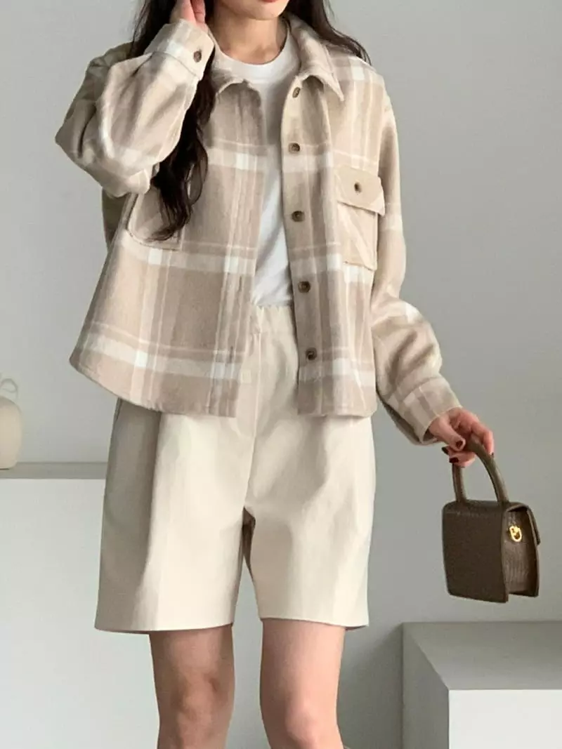 Baribari - Korean Women Fashion - #womensfashion - Check Shirt - 5