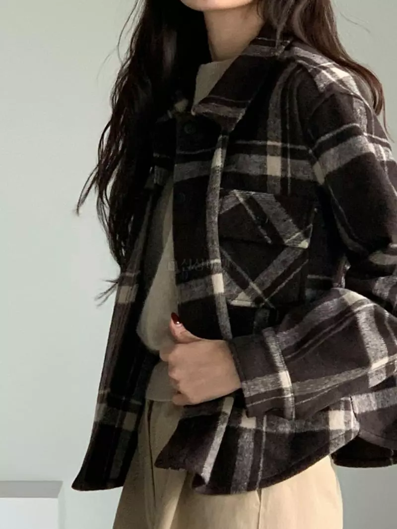 Baribari - Korean Women Fashion - #womensfashion - Check Shirt - 9