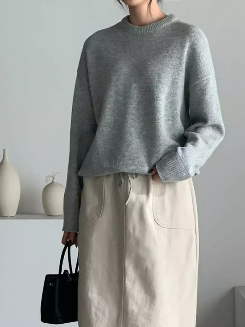 Baribari - Korean Women Fashion - #womensfashion - String Knit Tee - 9