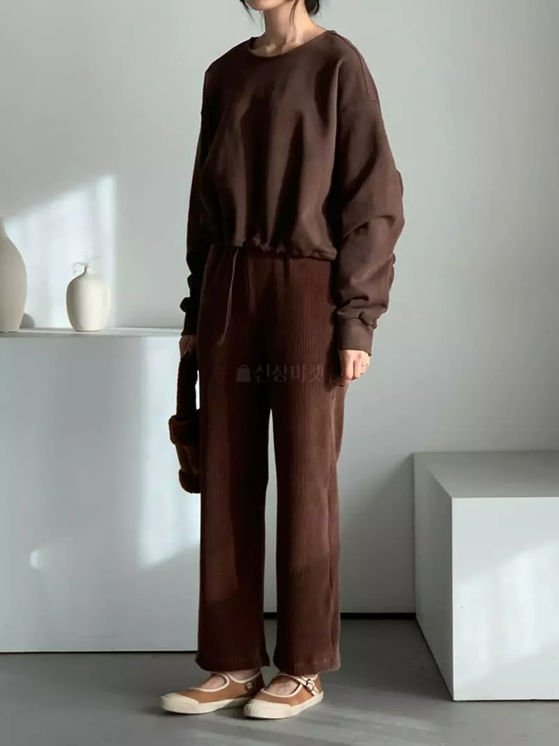 Baribari - Korean Women Fashion - #womensfashion - Shirring Sweatshirt - 5