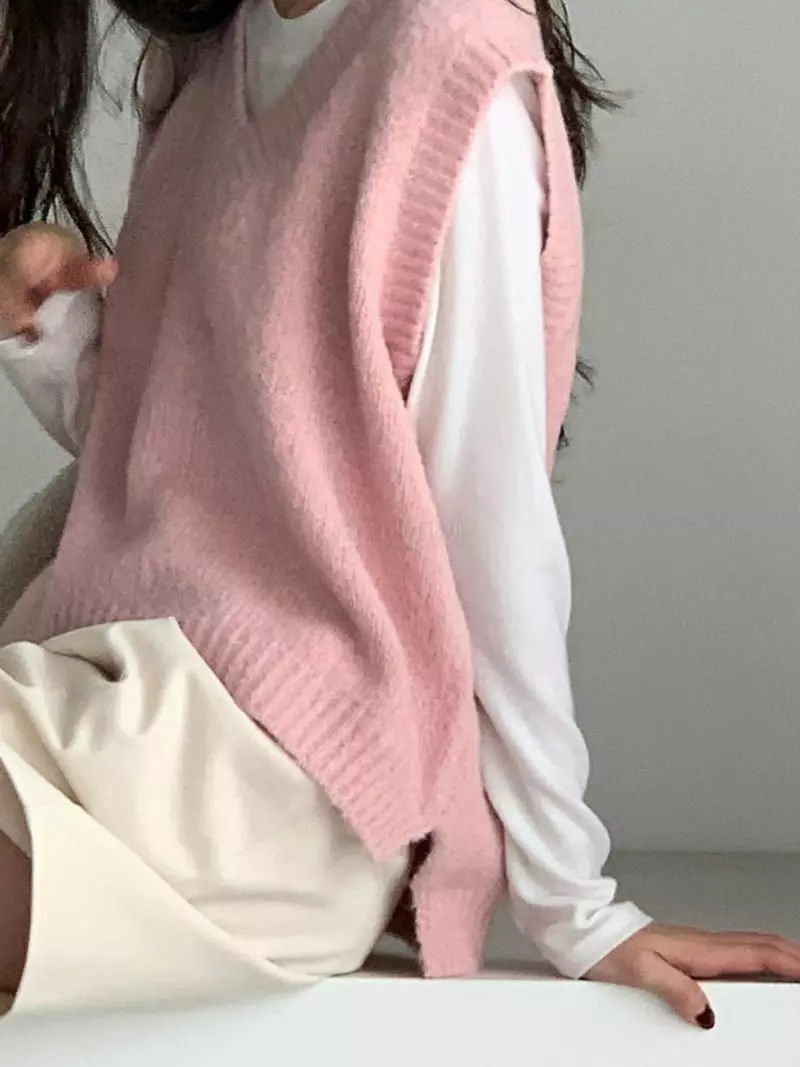 Baribari - Korean Women Fashion - #womensfashion - Bookle V Vest - 7