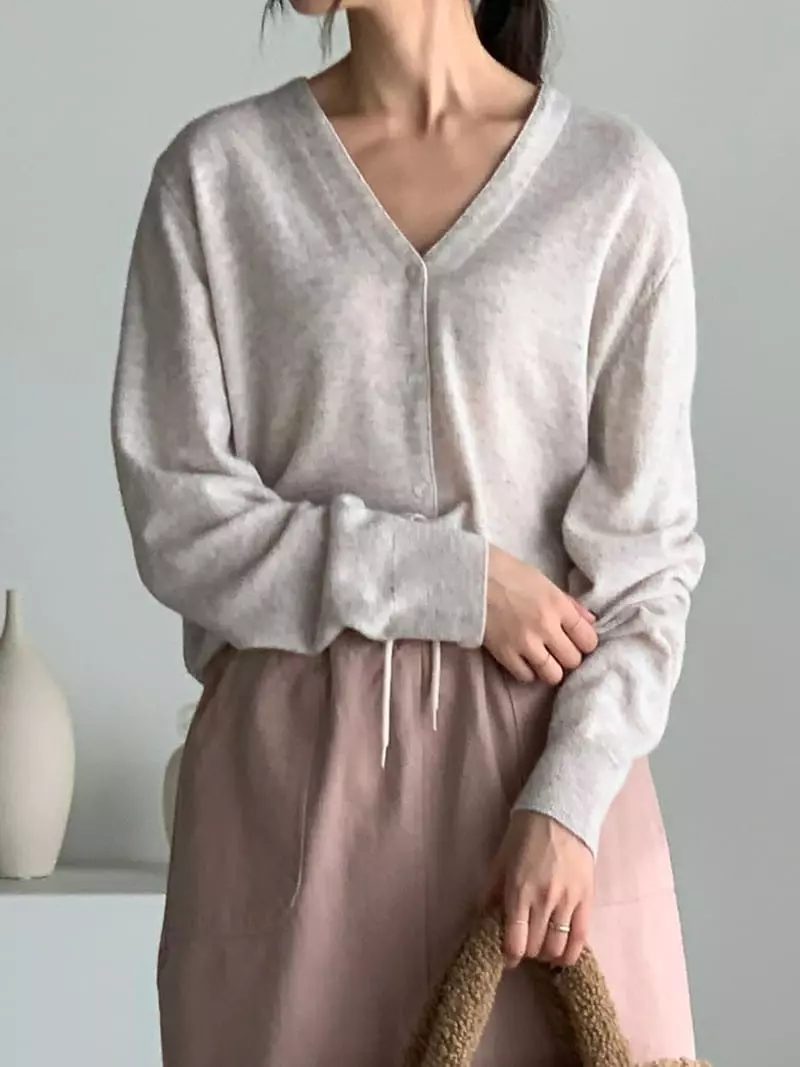 Baribari - Korean Women Fashion - #womensfashion - Need Basic Cardigan - 3