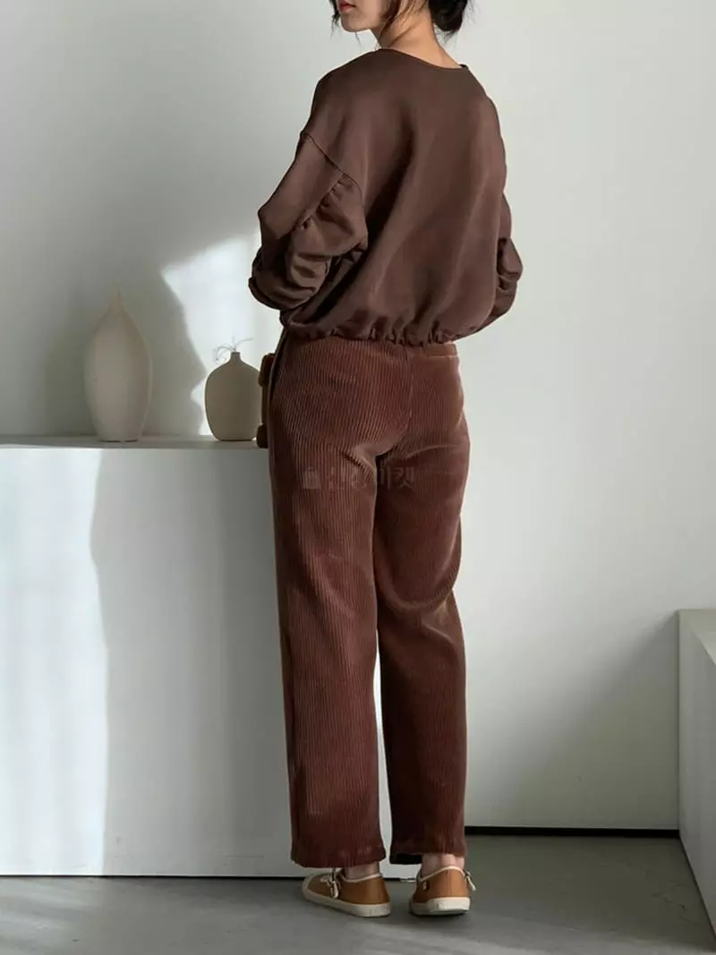Baribari - Korean Women Fashion - #womensfashion - Rib Tape Pants - 11