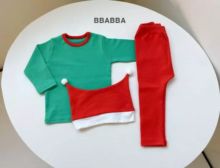 Bbabba - Korean Baby Fashion - #babyclothing - Chirstmas Top Bottom Set - 3