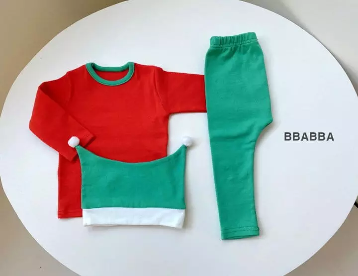 Bbabba - Korean Baby Fashion - #babyclothing - Chirstmas Top Bottom Set - 4