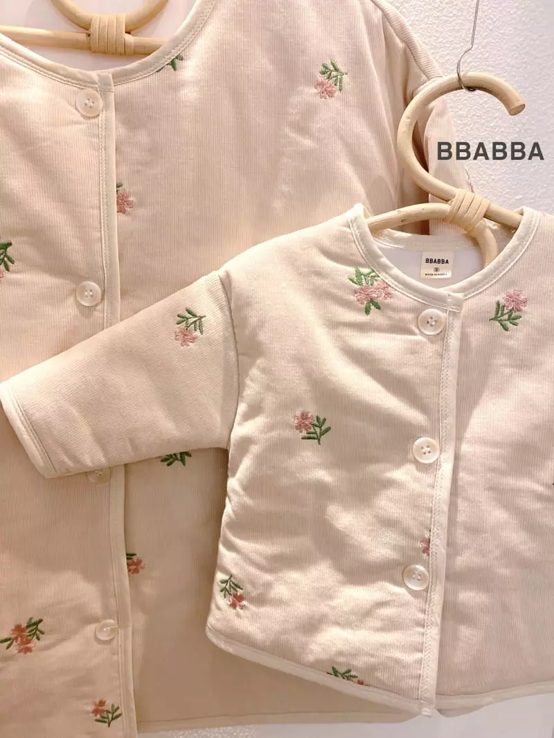 Bbabba - Korean Baby Fashion - #babygirlfashion - Berry Flower Embrodiery Jumper - 8