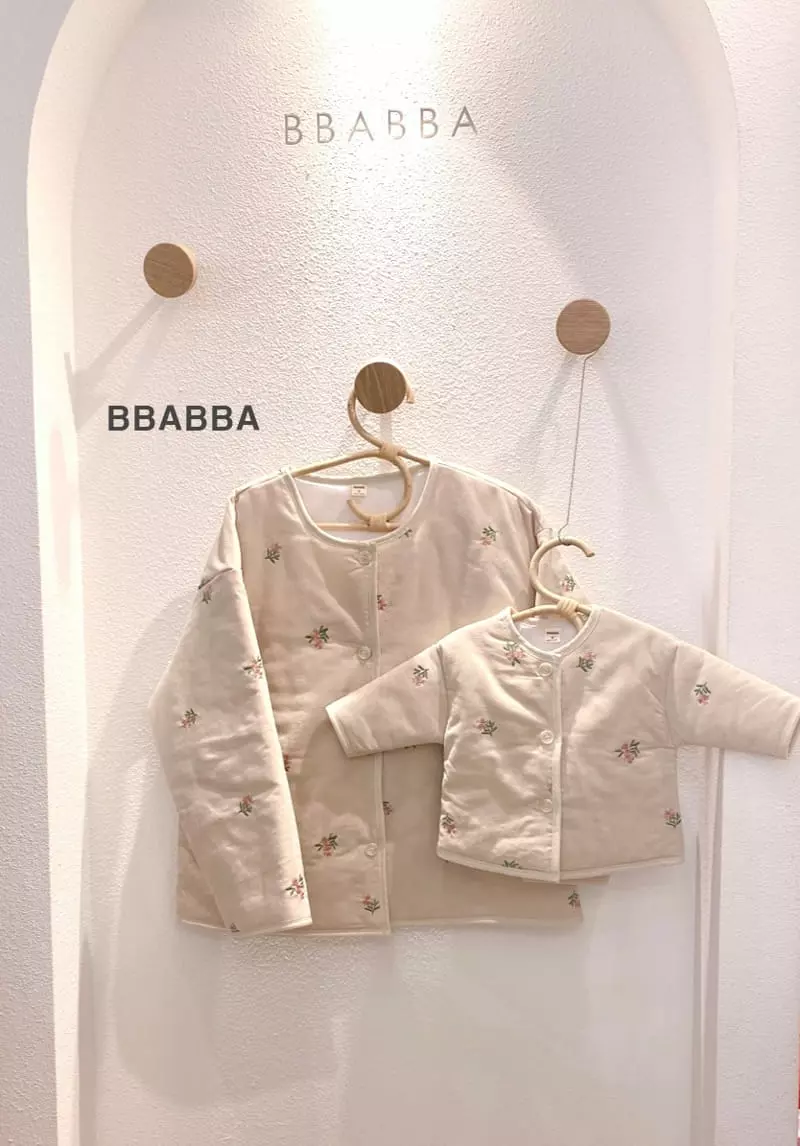 Bbabba - Korean Baby Fashion - #onlinebabyshop - Berry Flower Embrodiery Jumper