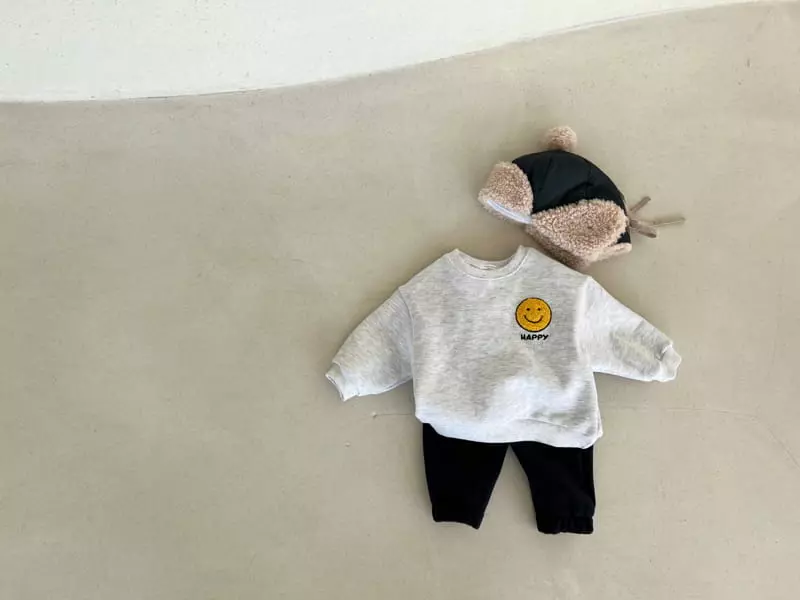 Bebe Nine - Korean Children Fashion - #prettylittlegirls - Happy Sweatshirt - 2