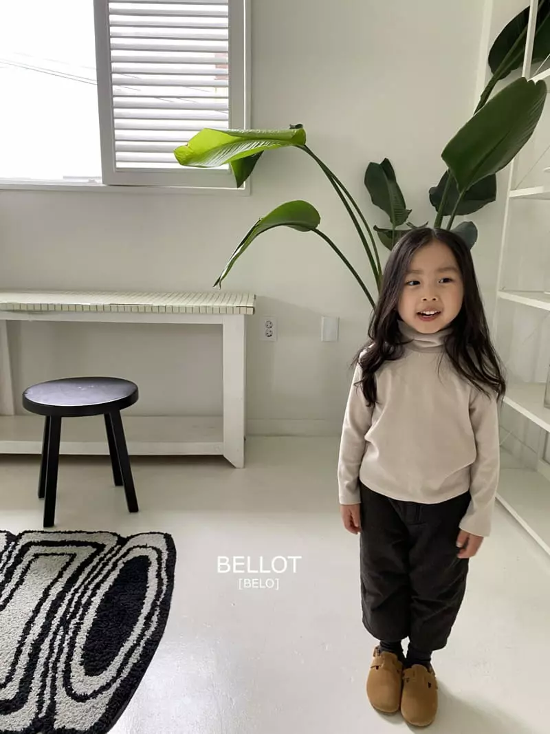 Bellot - Korean Children Fashion - #childofig - Butter Turtleneck Tee - 4